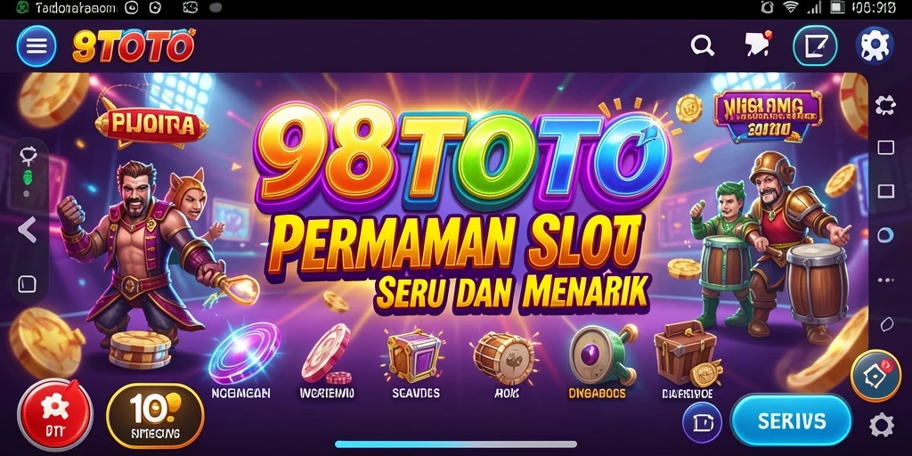 Screenshot menunjukkan antarmuka menarik dan gameplay seru permainan Slot.