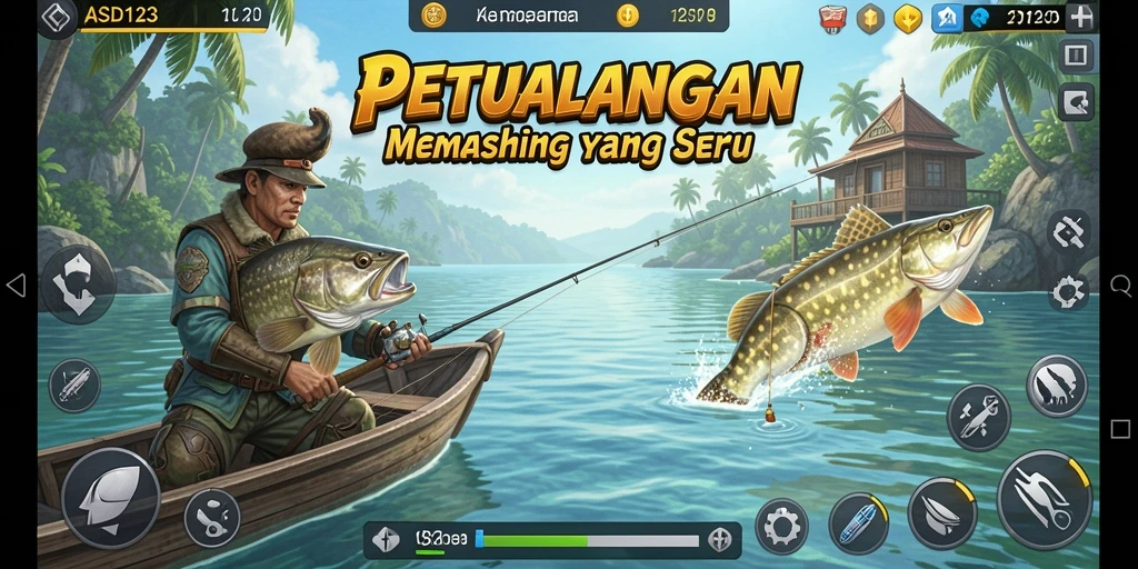 Tangkapan besar dan indah dalam gameplay ASD123.