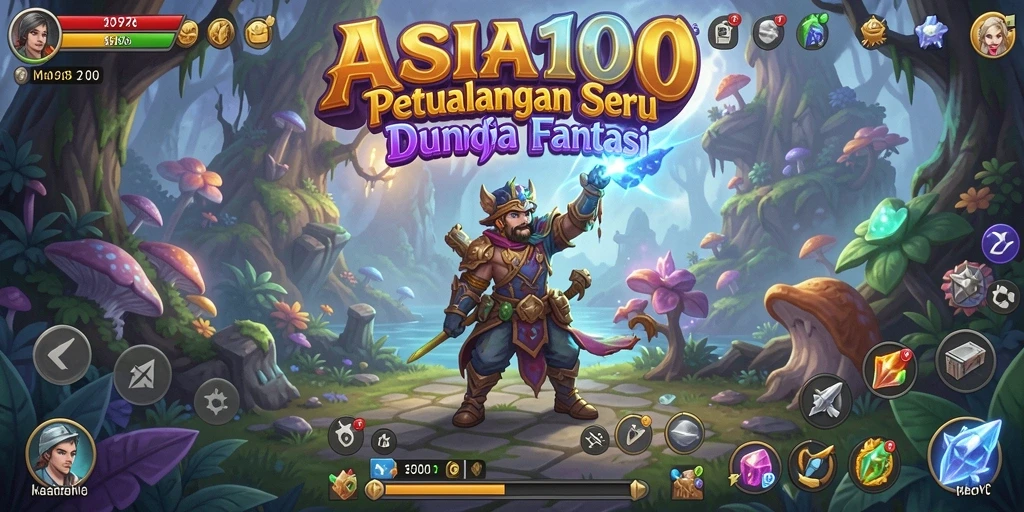Screenshot ASIA100 menampilkan aksi petualangan yang mendebarkan.