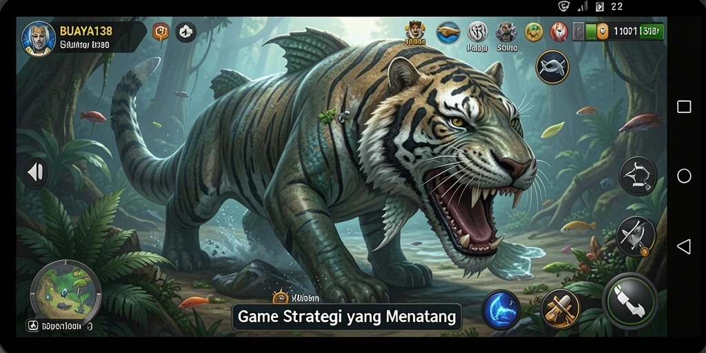 Tampilan gameplay BUAYA138 yang penuh strategi dan tantangan.