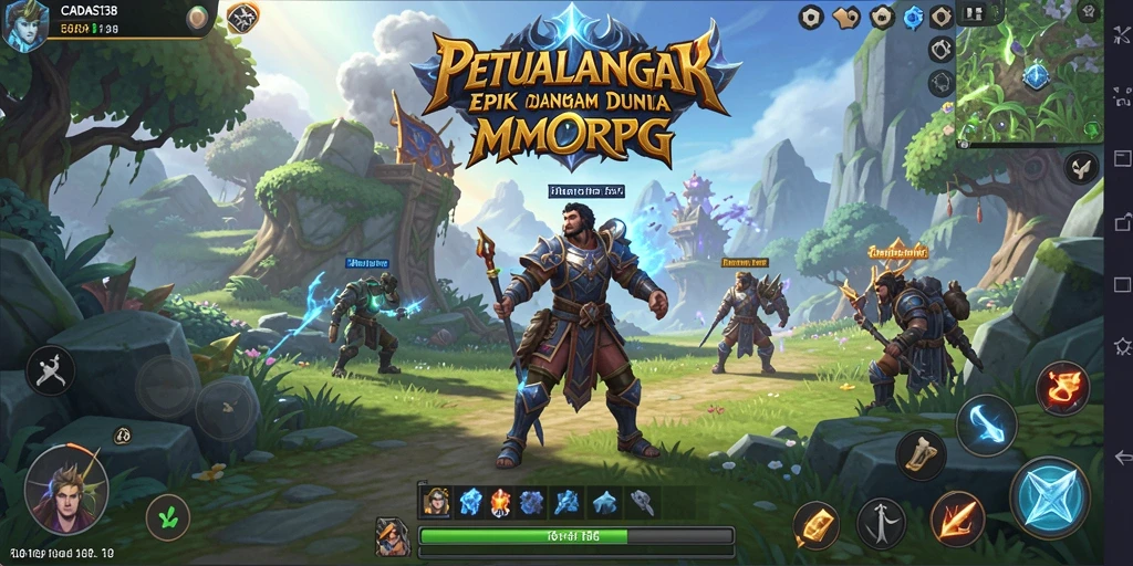 Skrinsut gameplay CADAS138 menampilkan aksi seru dalam pertempuran MMORPG.
