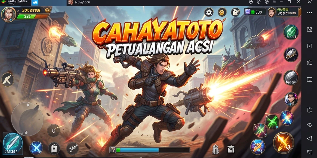 Tampilan gameplay CAHAYATOTO yang mendebarkan dan penuh aksi.