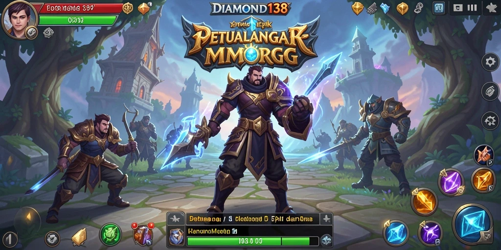Tangkapan layar yang menampilkan aksi seru dalam DIAMOND138.