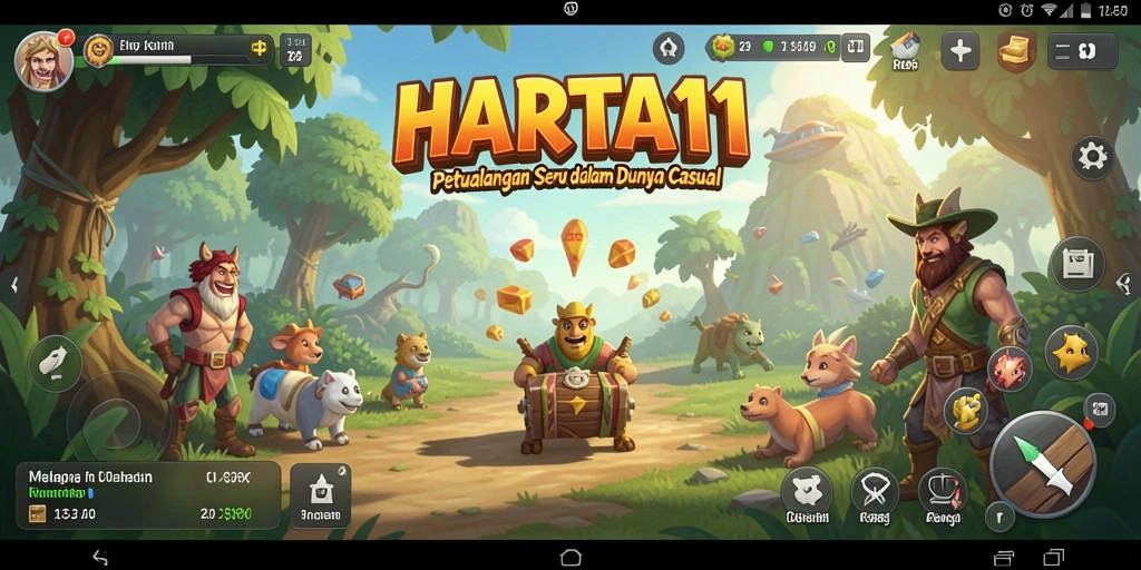 Tampilan gameplay HARTA11 yang menarik dan penuh warna.