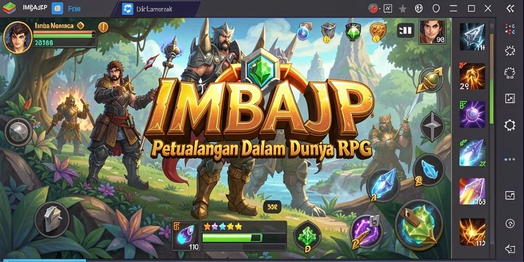 Tampilan gameplay menarik RPG IMBAJP yang seru dan penuh aksi.