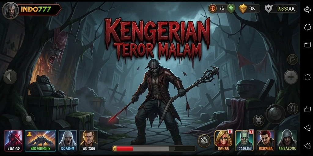 Tangkapan layar gameplay INDO777 yang menegangkan dan penuh kegelapan.
