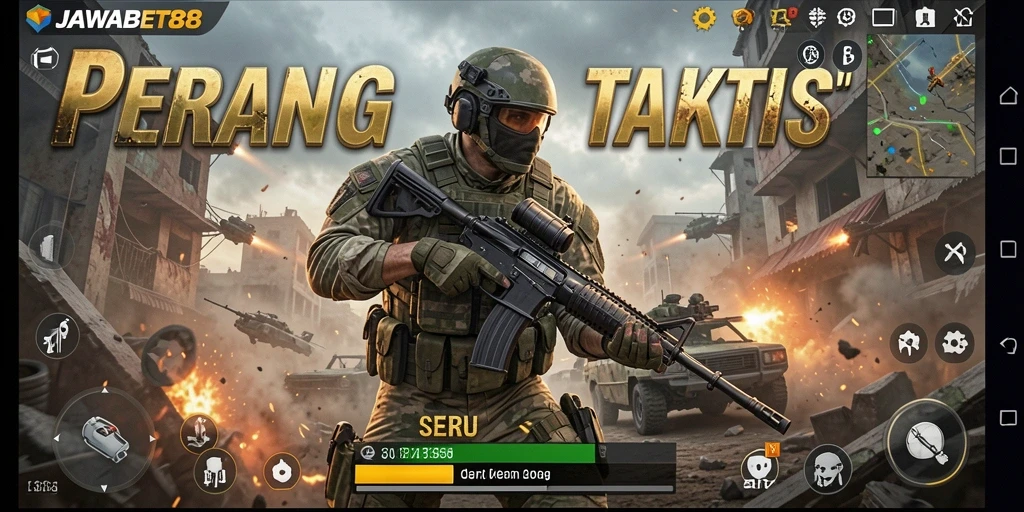 Gameplay seru dari JAWABET88 dengan aksi menembak yang intens.