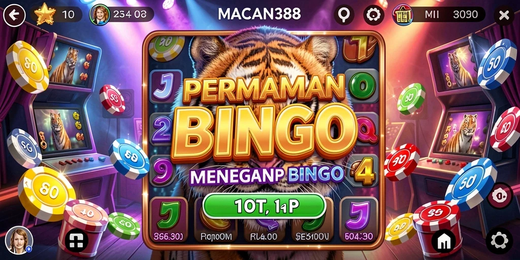 Tampilan gameplay Bingo yang seru di MACAN388.