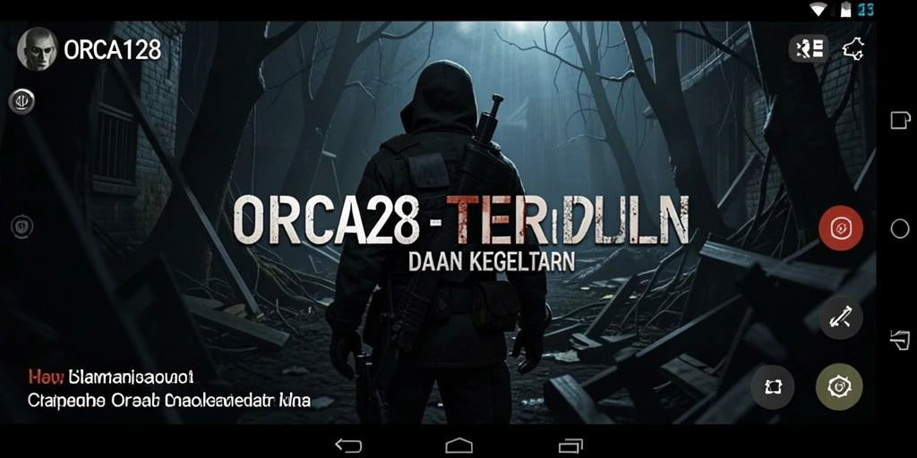 Gameplay ORCA128 menampilkan atmosfer menyeramkan dan momen-momen menegangkan.