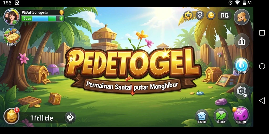Tampilan gameplay PEDETOGEL yang menarik dan menenangkan.